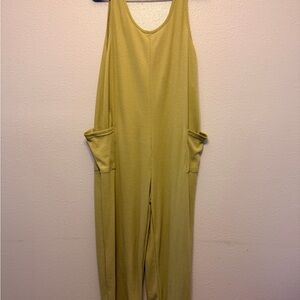 Casual Yellow Jumpsuit